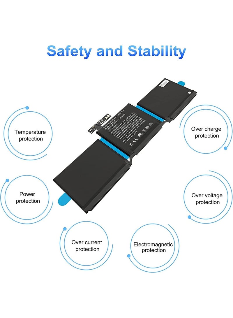 Terabyte A1713 A1708 Battery Replacement Laptop Battery Compatible for MacBook Pro 13-inch A1708 (Late 2016, Mid 2017) - [Li-Polymer 11.4V 54.5Wh 4781mAh - Image 2