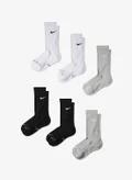 نايكي WHITE(BLK)/WHITE(BLK)/GREY HEATHER(WHT)/BLACK(WHT)/BLACK(WHT)/GREY HEATHER(WHT)