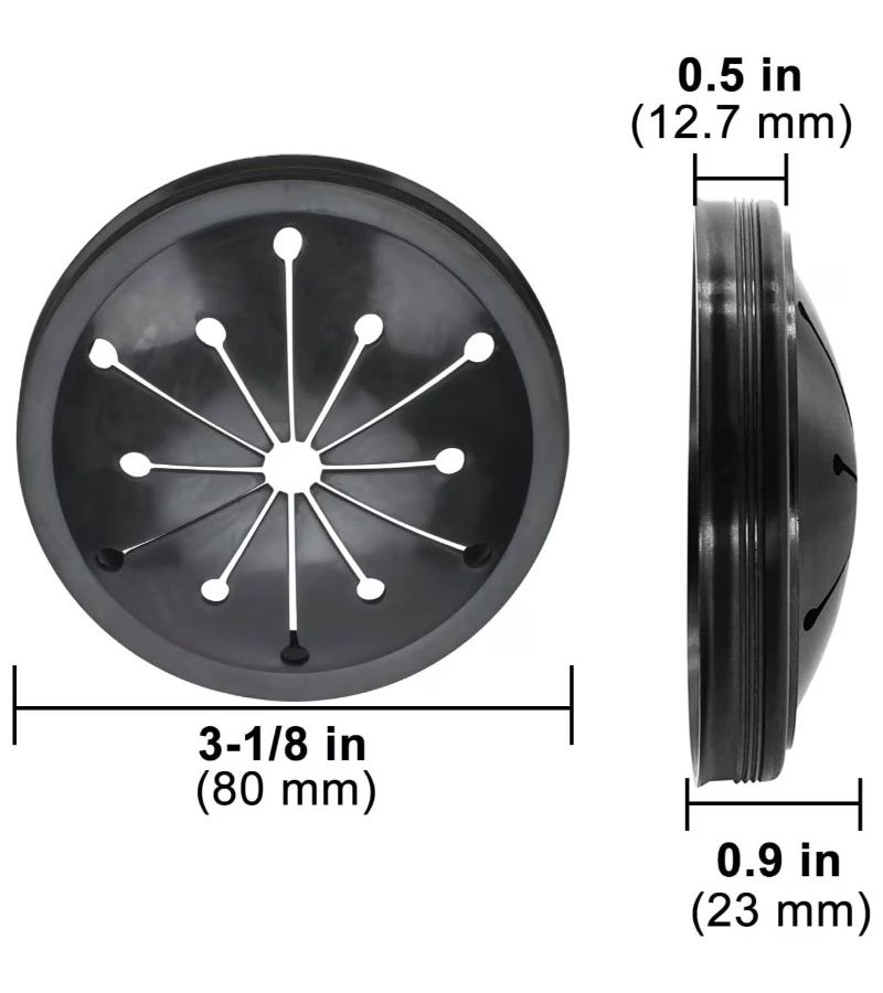 3 3/8 Inch Garbage Disposal Splash Guard Kitchen Sink Drain Plug Collar Baffle 1pc - Image 2