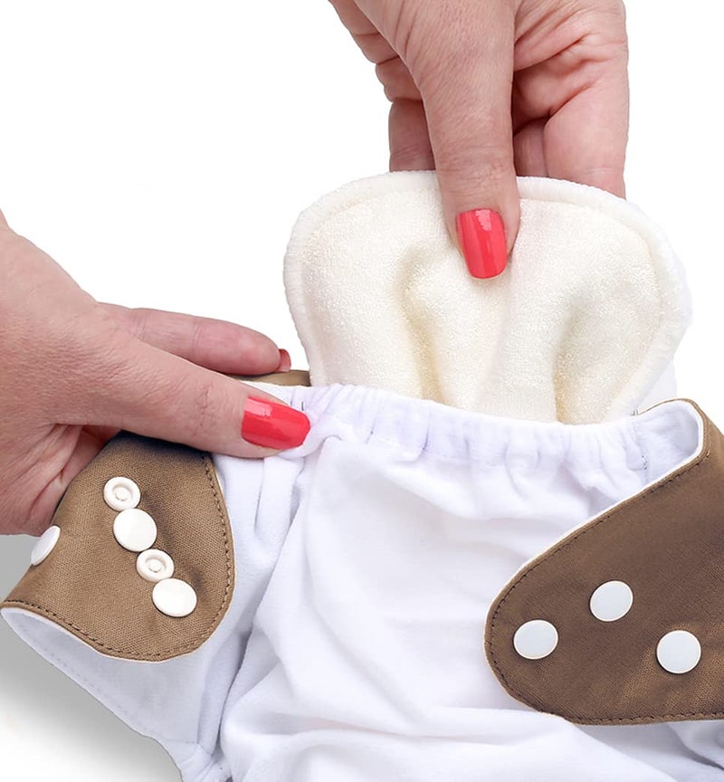 Nora's Nursery Baby Cloth Pocket Diapers Inserts 10 Pack - Image 3