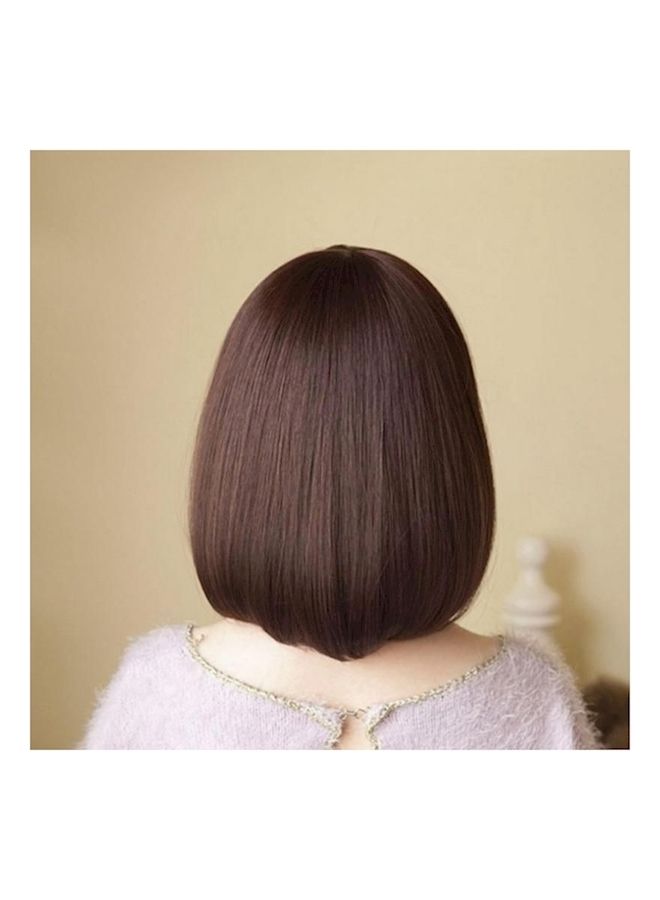 نيبمينينت باروكة شعر مستقيمة قصيرة بني 25سم - Image 1