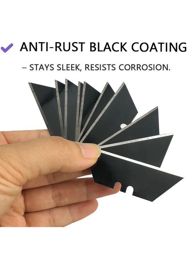 Heavy Duty Black Trapezoid Crafting Blades 2 Boxes 20 Pieces Ultra Sharp Rust Proof - Image 4