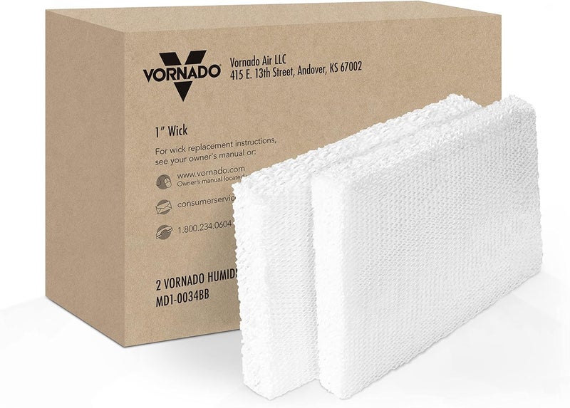 Vornado MD1-0034 Replacement Humidifier Wick (Pack of 2) , White - Image 1