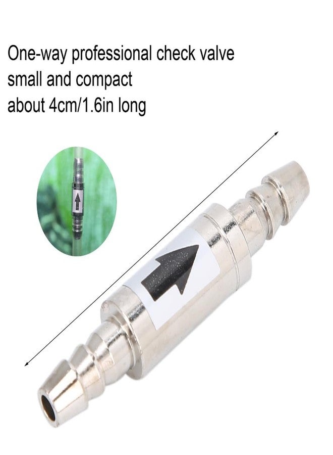 Chiffonade 1.6in Stainless Steel 1-Way Valve Aquarium CO2 Check Valve Leak-Proof Water Backflow Prevention for Fish Tank Air Pump - Image 2