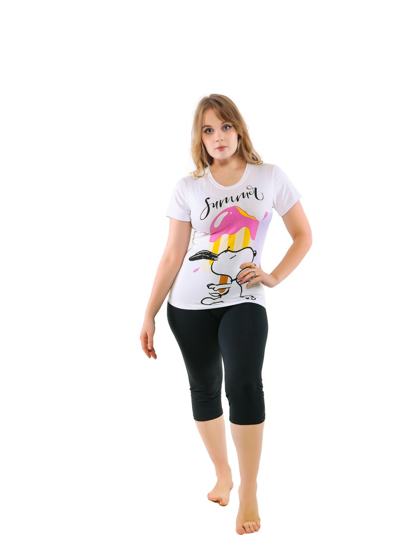 Dadoush Women's soft pajama shorts - Women's pajama set from the Daadoush brand  - Image 1