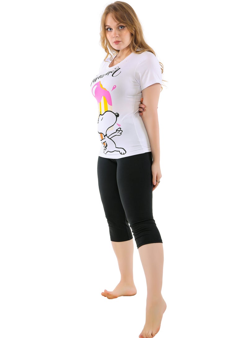 Dadoush Women's soft pajama shorts - Women's pajama set from the Daadoush brand  - Image 2