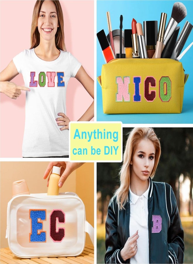 ASTARON 26 Pcs Self Adhesive Letter Patches Chenille Letters Stickers, A-Z Embroidered Applique Patches Alphabet Cloth Patch for Clothes, Bags, Hat, Phone Case, DIY Accessories (Mixed Colours) - Image 5