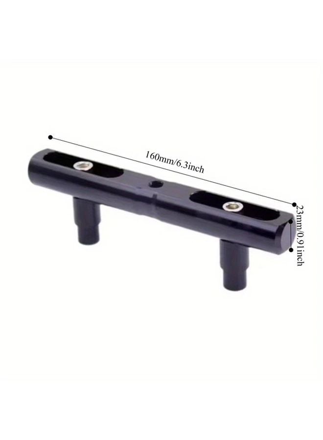 Black Motorcycle Handlebar Extension Pole Anti Shake Stability Tool Free Installation - Image 2