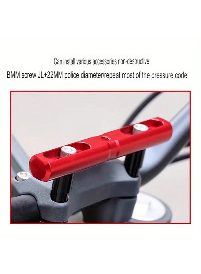 Black Motorcycle Handlebar Extension Pole Anti Shake Stability Tool Free Installation - Image 5