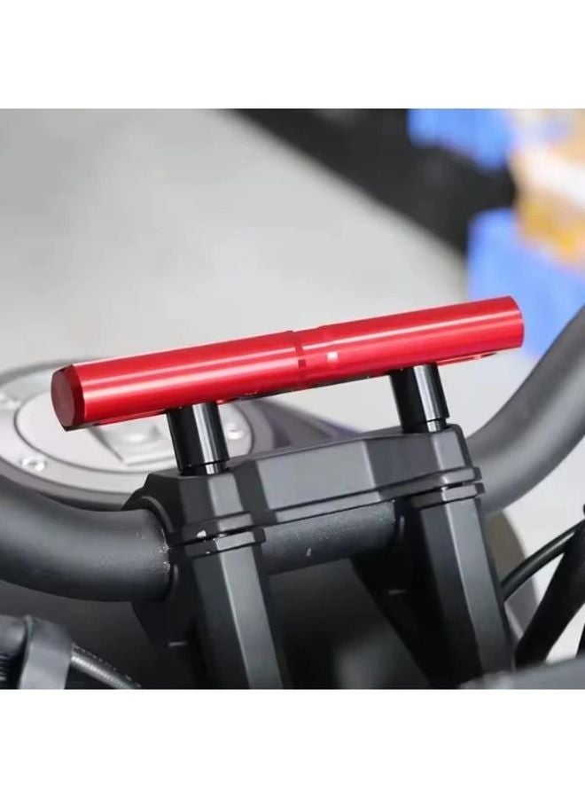 Black Motorcycle Handlebar Extension Pole Anti Shake Stability Tool Free Installation - Image 3