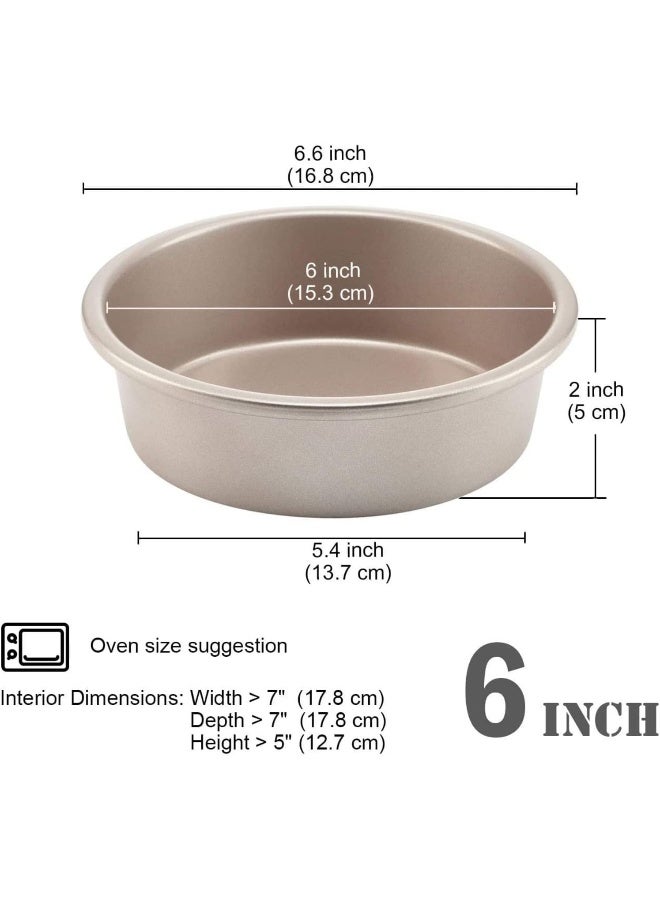 CHEFMADE Chef Made Non-Stick Round Cake Pan, Champagne - Image 4