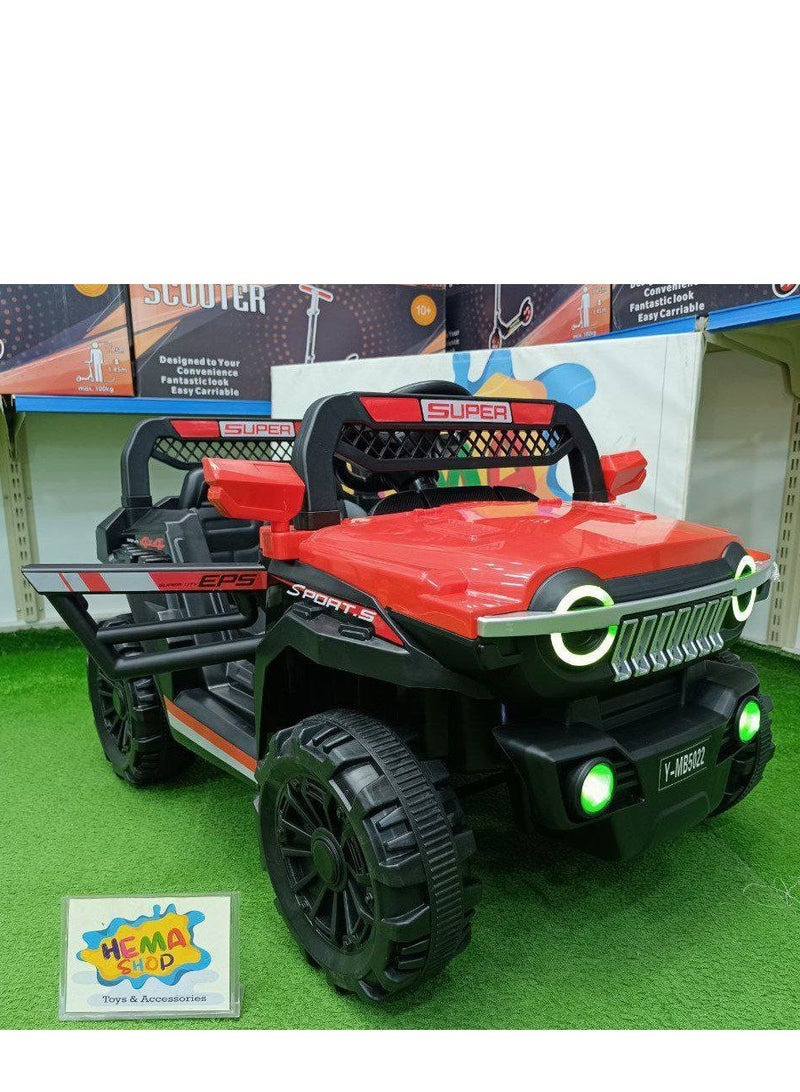 Electric ride-on car for children - red color - suitable for ages up to 6 years - Image 2