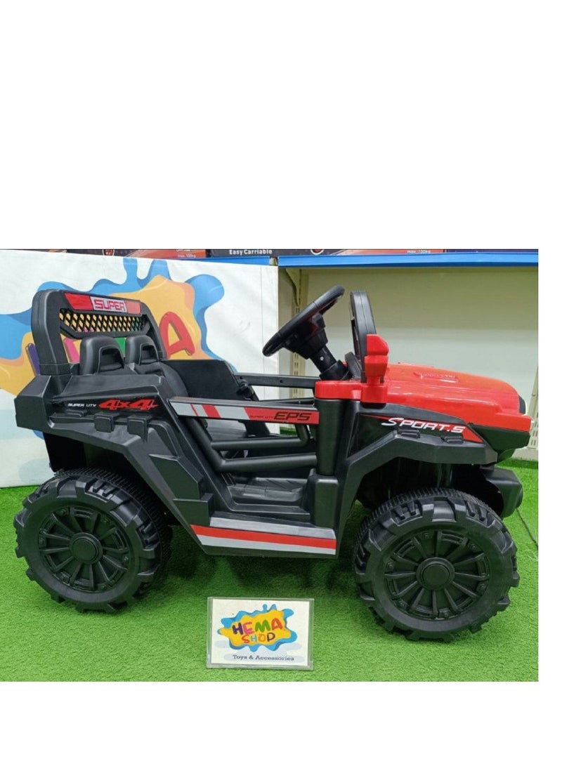 Electric ride-on car for children - red color - suitable for ages up to 6 years - Image 3