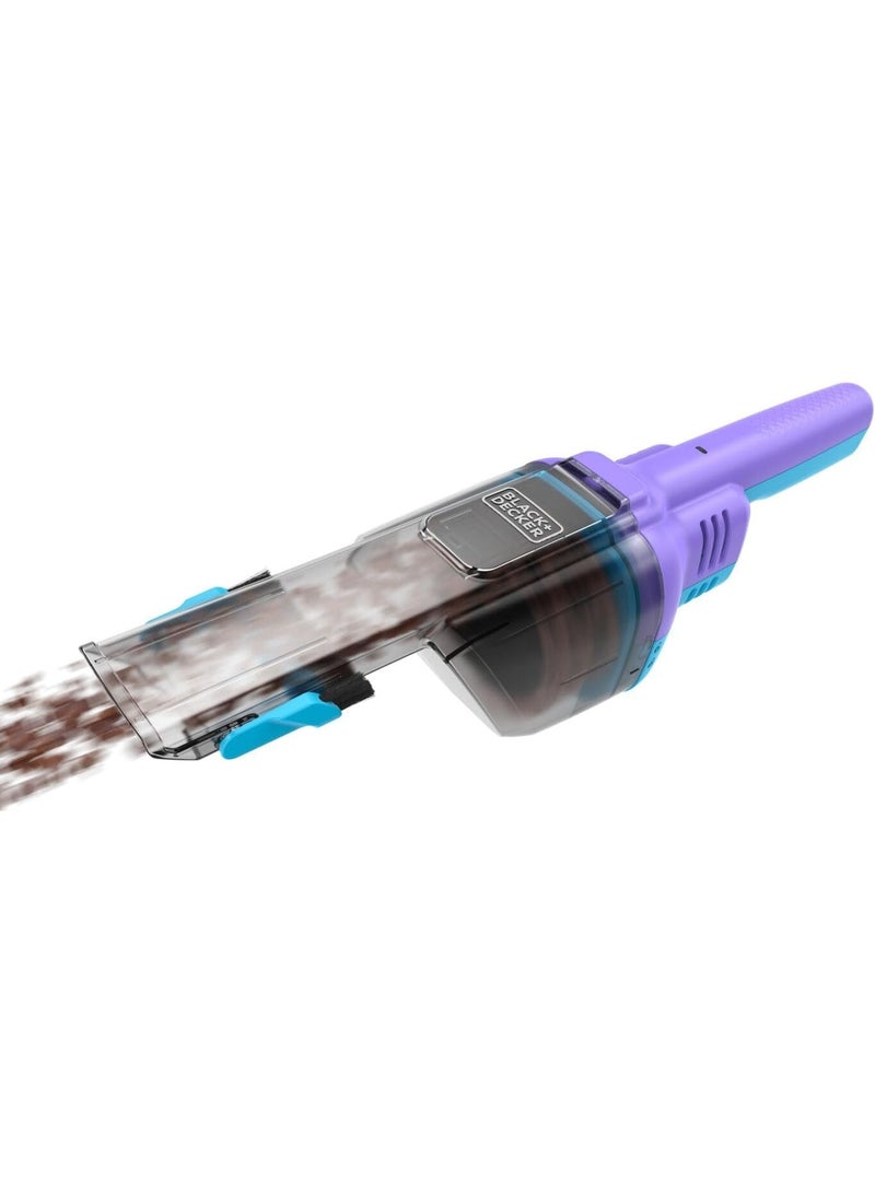 BLACK&DECKER Cordless Handheld Dustbuster Vacuum, 7.2V, 2.0Ah Battery, 16AW Suction, Flip-Up Brush, Crevice Tool, Pet Hair Brush, Storage Base - Image 2