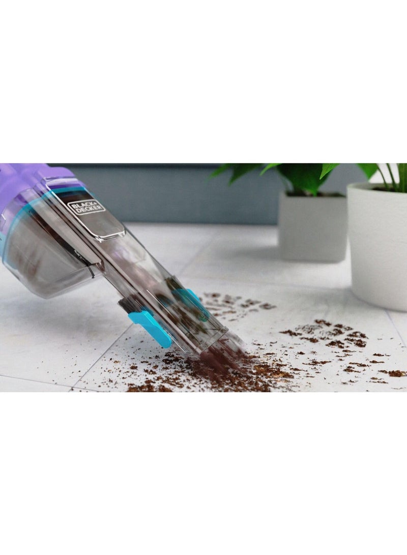 BLACK&DECKER Cordless Handheld Dustbuster Vacuum, 7.2V, 2.0Ah Battery, 16AW Suction, Flip-Up Brush, Crevice Tool, Pet Hair Brush, Storage Base - Image 3