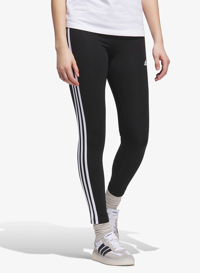 Adidas Essentials 3-Stripes High-Waisted Single Jersey Leggings - Image 5