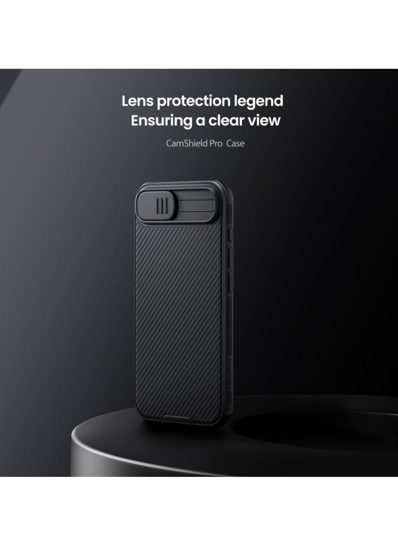 Case for iPhone 16E Nillkin Camshield Pro Cover with Slide Camera Lens Protection PC Back & TPU Bumper Frame Protection Anti Fingerprint Soft Delicate Touch Case