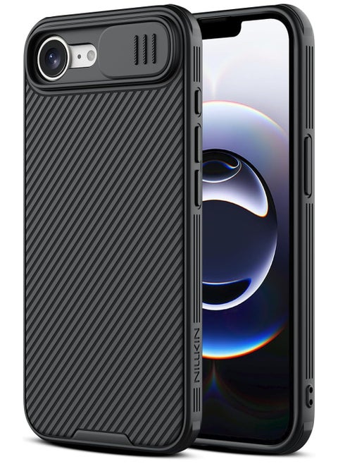 Case for iPhone 16E Nillkin Camshield Pro Cover with Slide Camera Lens Protection PC Back & TPU Bumper Frame Protection Anti Fingerprint Soft Delicate Touch Case