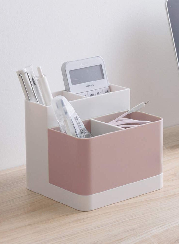 Excefore Desktop Storage Organizer Pencil Card Holder Box Container for Desk, Office Supplies, Vanity Table - Image 2