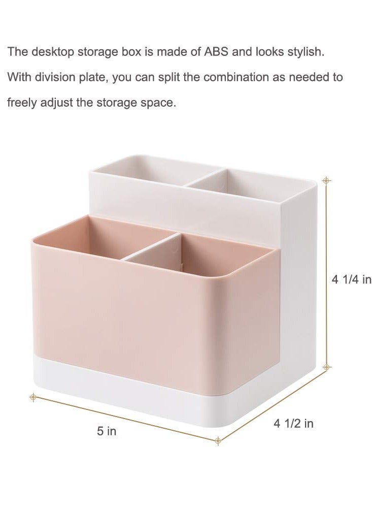 Excefore Desktop Storage Organizer Pencil Card Holder Box Container for Desk, Office Supplies, Vanity Table - Image 4