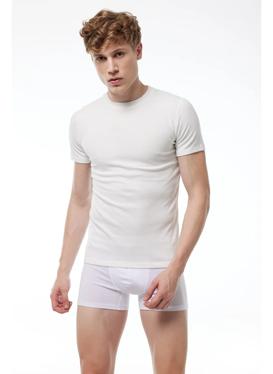 Malabadi Men's Thermal Underwear Round Neck Short Sleeve Top 606