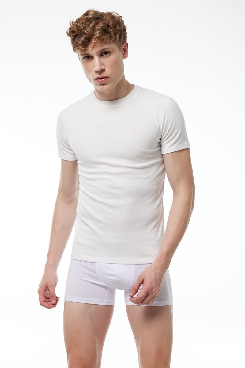 Malabadi Men's Thermal Underwear Round Neck Short Sleeve Top 606  - Image 2