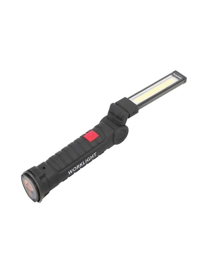 NIBEMINENT 360-Degree Folding LED Flashlight Black/Red/White 148x45mm  - Image 1