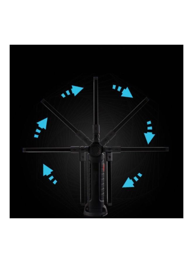 NIBEMINENT 360-Degree Folding LED Flashlight Black/Red/White 148x45mm  - Image 4