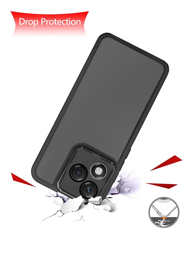Wtech Honor 400 Lite 5G 2025 Soft Transparent TPU Camera Protection Silicone Ultra Thin Phone Stylish Electroplated Camera Border Back Case Cover - Black  - Image 3