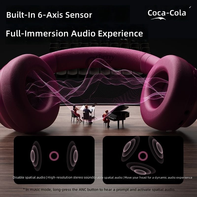 Coca-Cola T-68 Bluetooth Headset with ANC Active Noise Cancellation - Ideal Gift for Students - Image 4