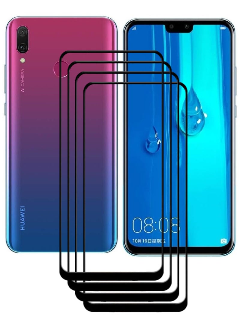 ACLIX 4 Pieces Antistatic ESD Dustproof Premium Quality High Definition Tempered Glass Screen Protector Designed For Huawei Y9 (2019) - Image 1
