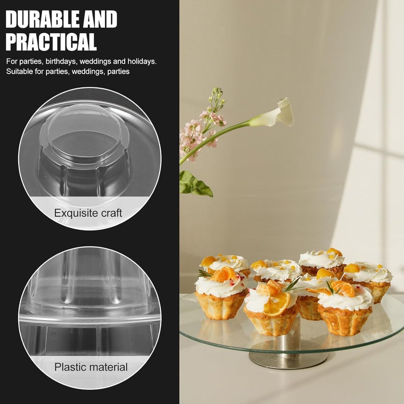 Transparent Macaron Tower Display Rack for Party Desserts Multi-layer Cupcake and Cake Stand Sturdy Plastic Dessert Rack for Wedding and Ornament Display - Image 3