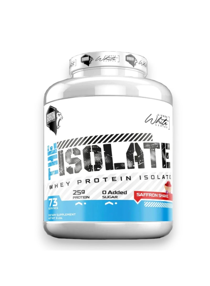 GIBBON بروتين مصل اللبن المعزول، بنكهة مخفوق الزعفران، 5 رطل - Image 1