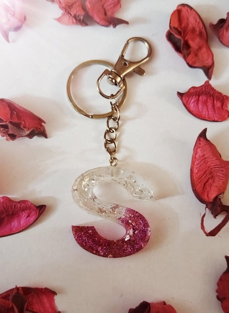 RA accessories Handmade Rezen Keychain Letter S-Suitable For Bag - Image 1