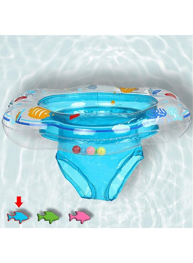 AMENON Baby Swimming Ring Floats With Safety Seat Double Airbag Swim Rings For Babies Kids Swimming Float Baby Floats For Pool Swim Training Aid Kids Pvc Pool Floats For Toddlers Of 6 12 Months - Image 1