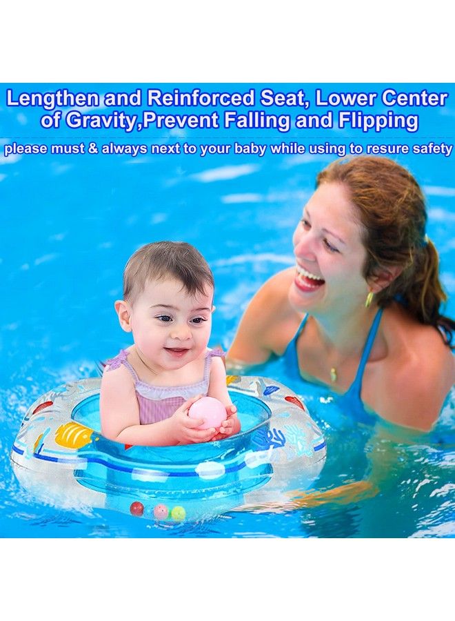 AMENON Baby Swimming Ring Floats With Safety Seat Double Airbag Swim Rings For Babies Kids Swimming Float Baby Floats For Pool Swim Training Aid Kids Pvc Pool Floats For Toddlers Of 6 12 Months - Image 4