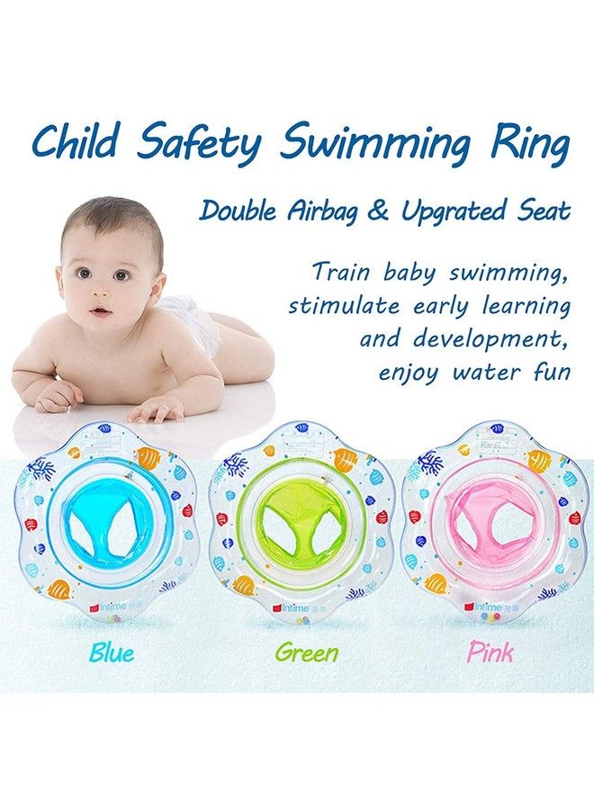 AMENON Baby Swimming Ring Floats With Safety Seat Double Airbag Swim Rings For Babies Kids Swimming Float Baby Floats For Pool Swim Training Aid Kids Pvc Pool Floats For Toddlers Of 6 12 Months - Image 5