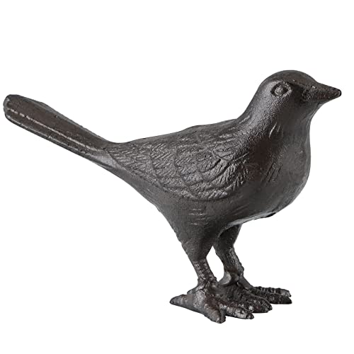 MOLIGOU Cast Iron Bird Figurine, Bird Statues Home Decor, Decorative Dove Sculpture Ornament for Farmhouse, Shelf - Image 1