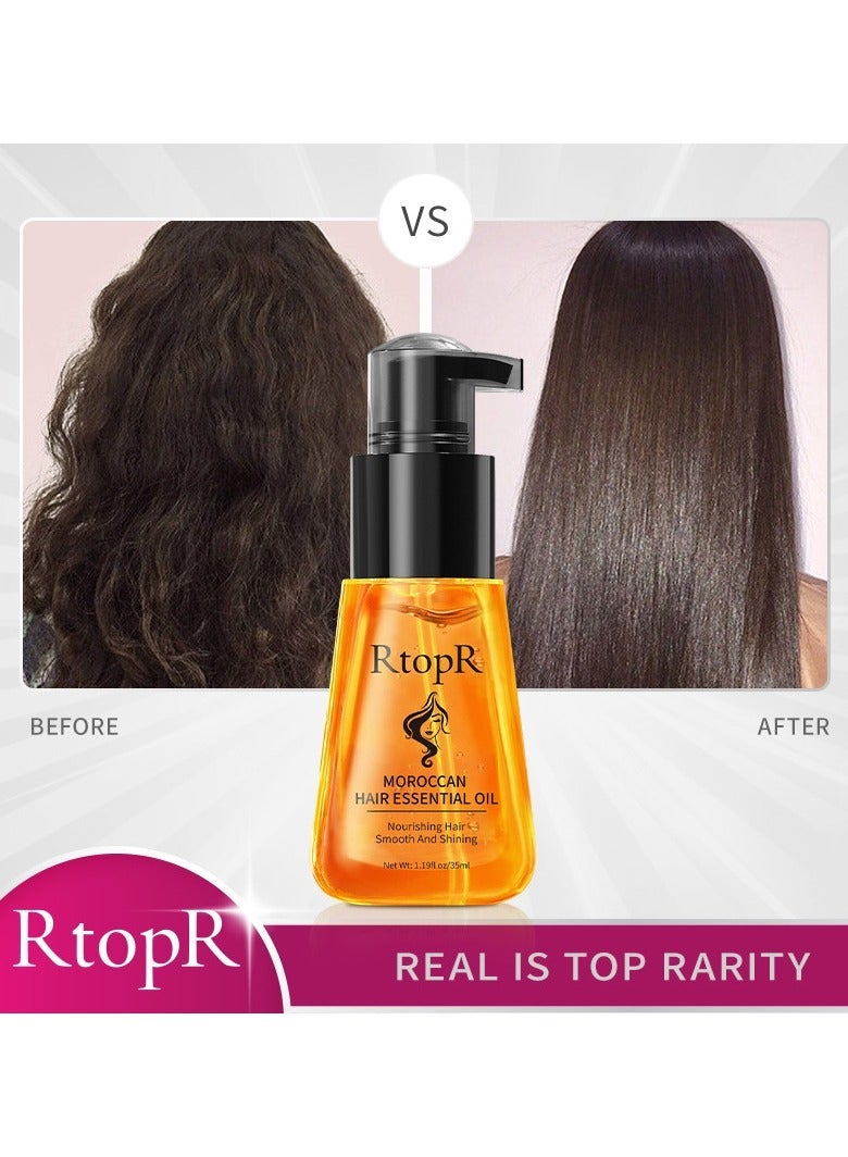 RtopR 2-PACK Hair Care Essential Oil, Makes Hair Soft and Shiny 35ml*2 - Image 4