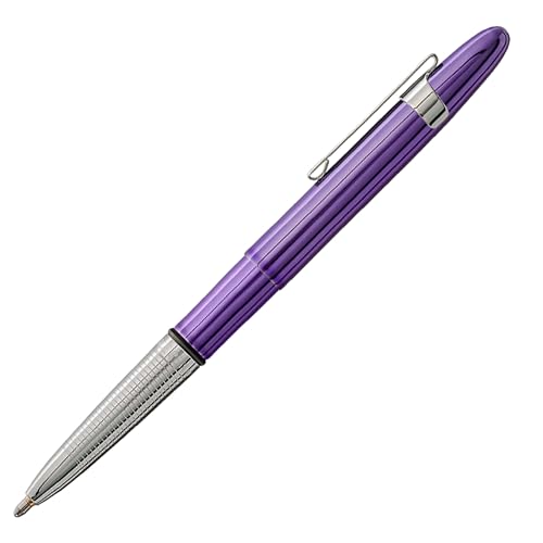Fisher Space Pen Bullet Pen, Purple Haze, Ballpoint, Brass, Black Ink, Pocket Clip, Gift Box - Image 1