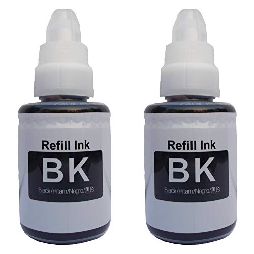 RC PRINT Compatible Refill Ink Bottles for Canon G Series Printer PIXMA G1000 G1010 G2000 G2002 G2010 G2012 G3000 G3010 G3012 G4000 G4010 (Black-2 PC (135ML Each)) - Image 1