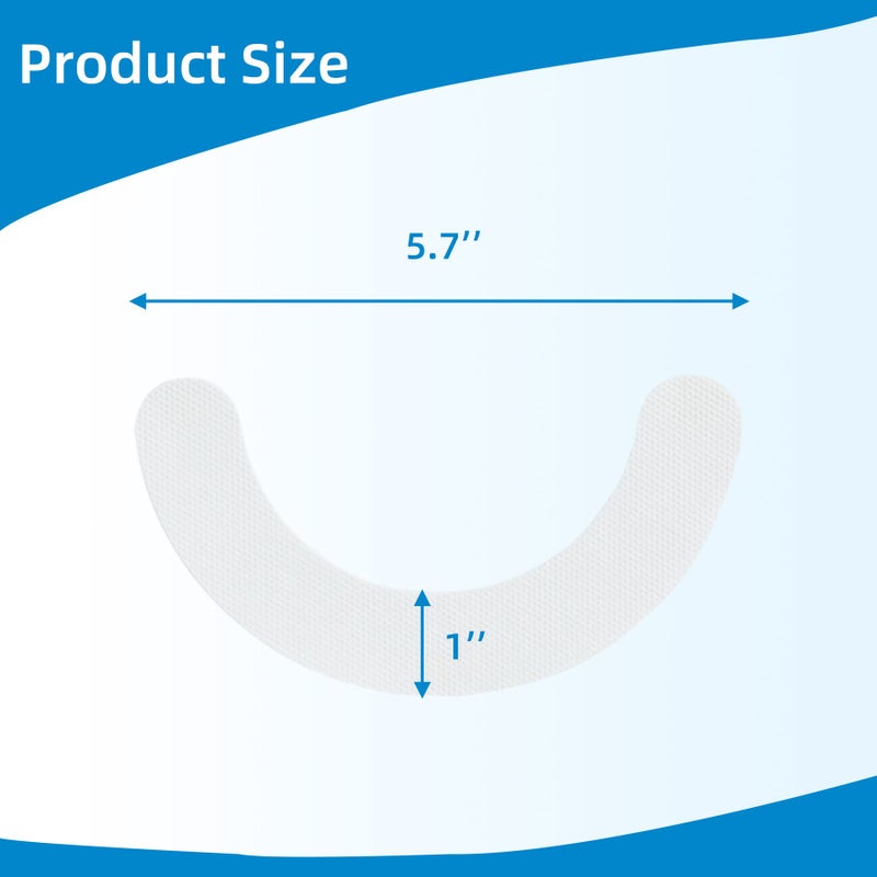ovand 40 Pack Ostomy Supplies Skin Barrier Strips,Elastic Hydrocolloid Skin Extender Strips for colostomy Bags,Universal Waterproof Half Rings. - Image 2