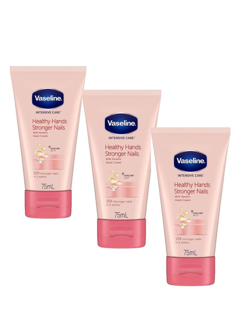 Vaseline Set of 3 Vaseline Hand and Nail Care Cream - 75 ml - Image 2