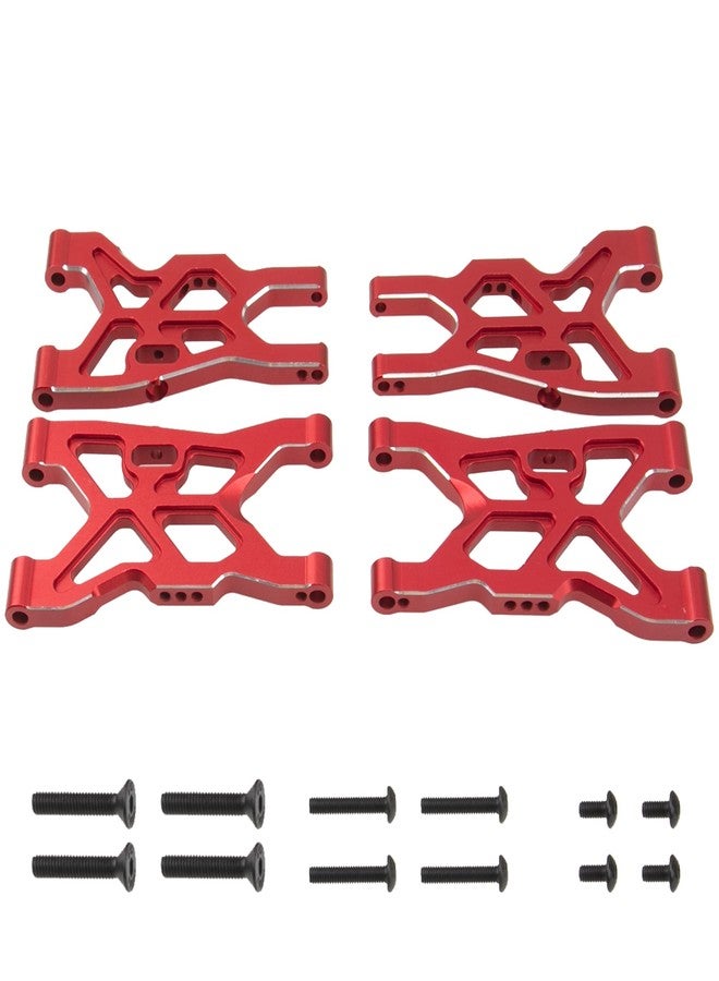 Vgoohobby Metal Front & Rear Suspension Arms Set Upgrades Parts Compatible with Arrma 1/8 Infraction 4X4 MEGA/Vendetta 4X4 3S BLX RC Car (Red) - Image 1