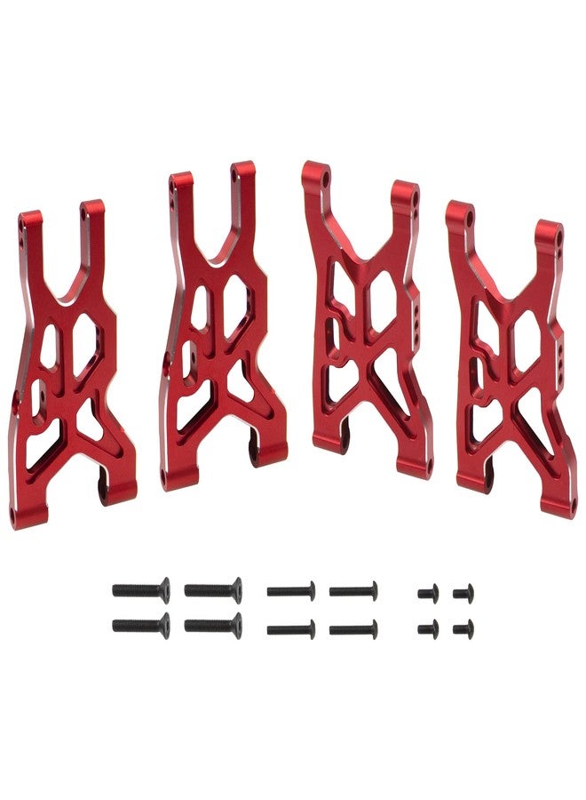 Vgoohobby Metal Front & Rear Suspension Arms Set Upgrades Parts Compatible with Arrma 1/8 Infraction 4X4 MEGA/Vendetta 4X4 3S BLX RC Car (Red) - Image 5