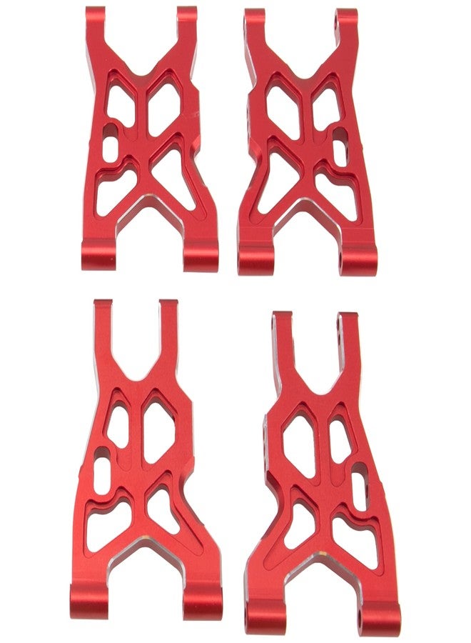 Vgoohobby Metal Front & Rear Suspension Arms Set Upgrades Parts Compatible with Arrma 1/8 Infraction 4X4 MEGA/Vendetta 4X4 3S BLX RC Car (Red) - Image 2