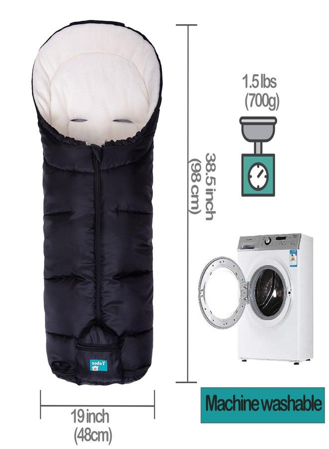 Yobee Weatherproof Toddler Footmuff Universal Sleeping Bag for Stroller, Comfortable Warm Temperature Adjustable Safe Bunting Bag, Waterproof Blanket Fit All Stroller - Image 3