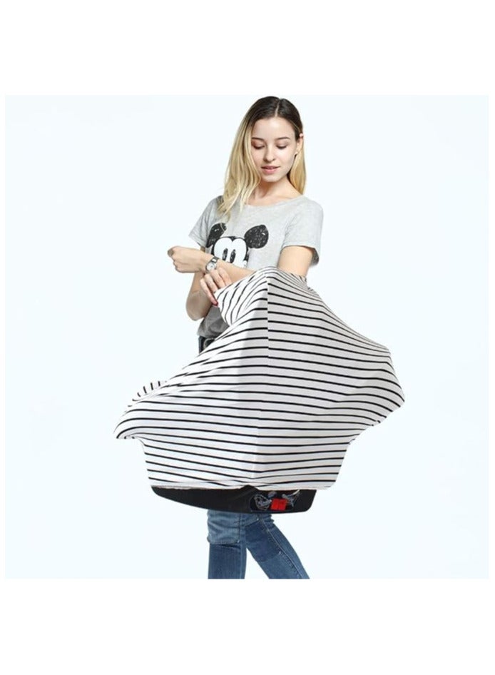 Moro Moro Breastfeeding Cover with Adjustable Strap – Full Coverage & Breathable Fabric - Image 4