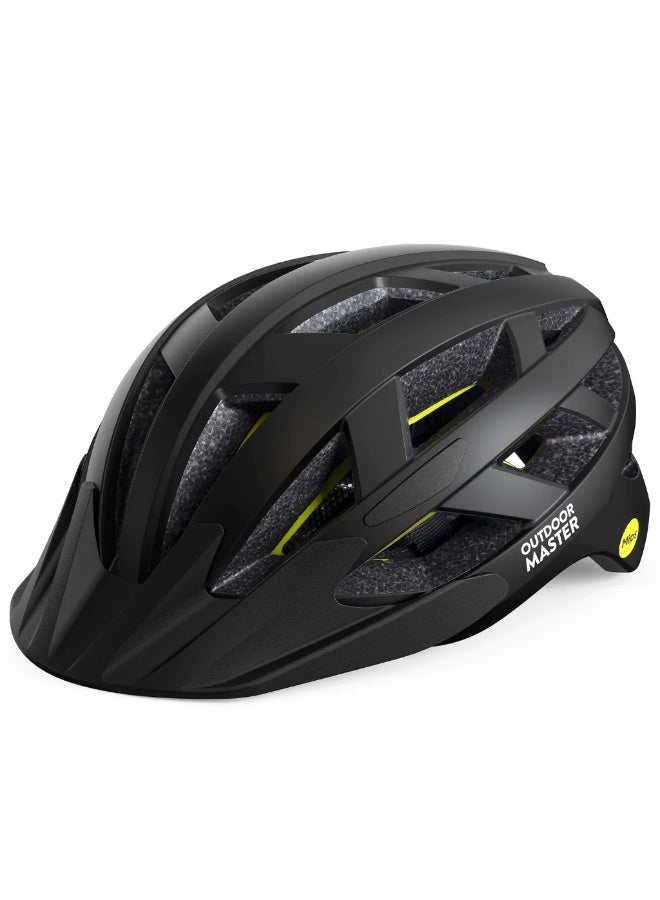 OutdoorMaster Outdoor Master GEM 1 *ADULT* Black Bike Helmet L - Image 1