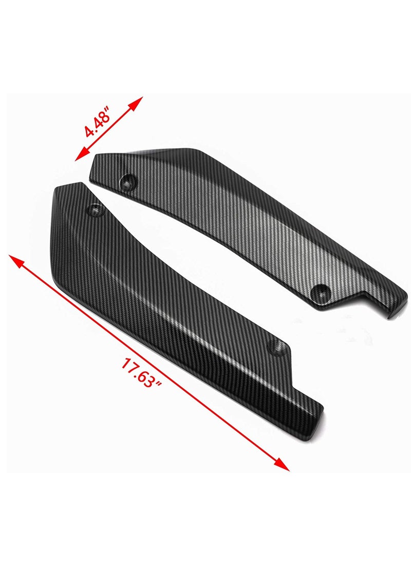 موزع سبليتر خلفي من ألياف الكربون العالمية مع شفة سبويلر سهل التركيب - Image 3